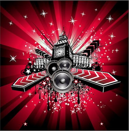 simsearch:400-04111274,k - Colorful Urban Music Background for Disco flyers Stock Photo - Budget Royalty-Free & Subscription, Code: 400-04133122