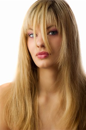 simsearch:400-06103705,k - nice shot of a beautiful young woman with long blond hair looking at the camera Foto de stock - Super Valor sin royalties y Suscripción, Código: 400-04133956
