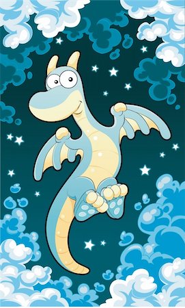 simsearch:400-07507914,k - Bébé Dragon -1, illustration vectorielle et de dessin animé Photographie de stock - Aubaine LD & Abonnement, Code: 400-04133987