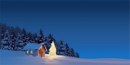 Great Christmas - holiday background illustration and vector Foto de stock - Super Valor sin royalties y Suscripción, Código: 400-04144155