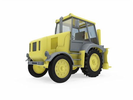 Isolated construction truck over white background Stock Photo - Budget Royalty-Free & Subscription, Code: 400-04144199