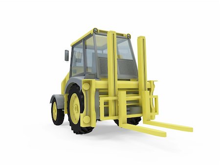 Isolated construction truck over white background Stock Photo - Budget Royalty-Free & Subscription, Code: 400-04144200