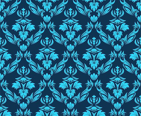simsearch:400-04142223,k - Damask seamless vector background.  For easy making seamless pattern just drag all group into swatches bar, and use it for filling any contours. Stock Photo - Budget Royalty-Free & Subscription, Code: 400-04144299