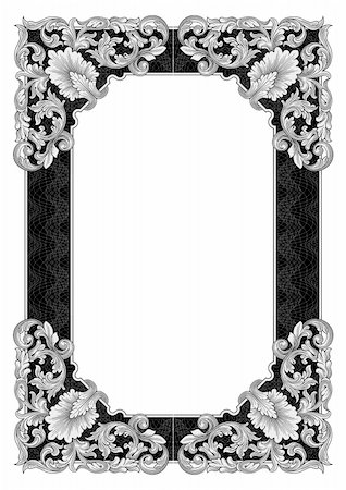 Ornate frame vector Photographie de stock - Aubaine LD & Abonnement, Code: 400-04144358