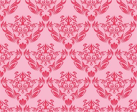 simsearch:400-05139120,k - Damask seamless vector background.  For easy making seamless pattern just drag all group into swatches bar, and use it for filling any contours. Stock Photo - Budget Royalty-Free & Subscription, Code: 400-04144608