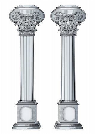 designs for decoration of pillars - Medium column vector Foto de stock - Super Valor sin royalties y Suscripción, Código: 400-04145109