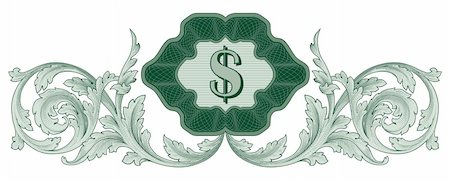 symbol on banknote - Dollar vector Photographie de stock - Aubaine LD & Abonnement, Code: 400-04145135