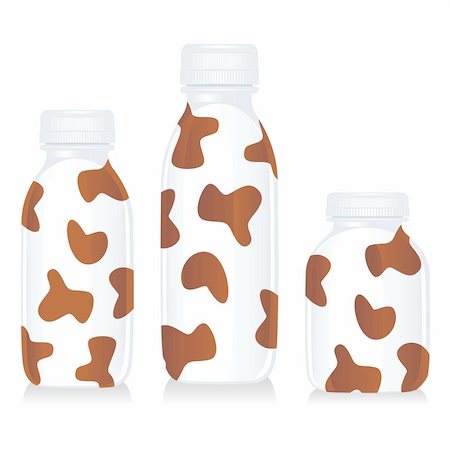 simsearch:859-03038178,k - isolated funny milk glass bottles Stockbilder - Microstock & Abonnement, Bildnummer: 400-04145425