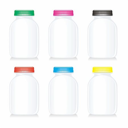 simsearch:400-09082204,k - isolated milk glass bottles Stock Photo - Budget Royalty-Free & Subscription, Code: 400-04145428