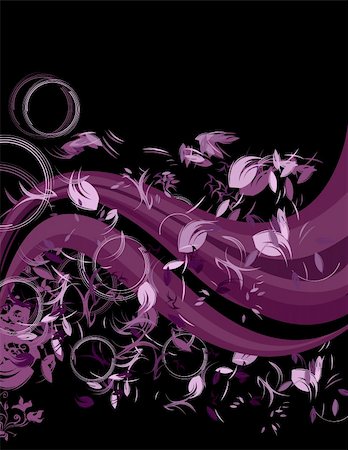 elegant swirl vector accents - background Stock Photo - Budget Royalty-Free & Subscription, Code: 400-04145733