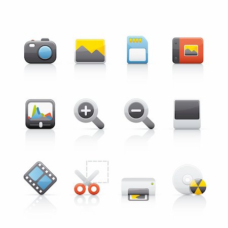 simsearch:400-04324814,k - Set of icons on white background in Adobe Illustrator EPS 8 format for multiple applications. Stock Photo - Budget Royalty-Free & Subscription, Code: 400-04146354