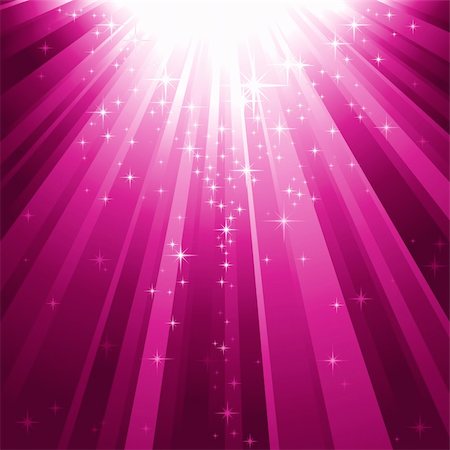 simsearch:400-04852761,k - Festive square abstract background with stars descending on rays of purple light. 7 global colors, background controlled by 1 linear gradient. Foto de stock - Royalty-Free Super Valor e Assinatura, Número: 400-04147683