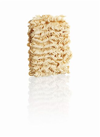 A block of dried instant ramen noodles Stock Photo - Budget Royalty-Free & Subscription, Code: 400-04147718