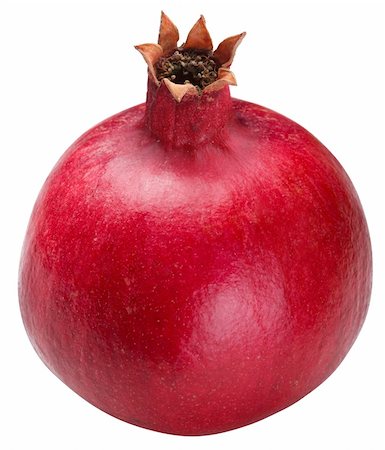 pomegranate on a white background Foto de stock - Royalty-Free Super Valor e Assinatura, Número: 400-04147866