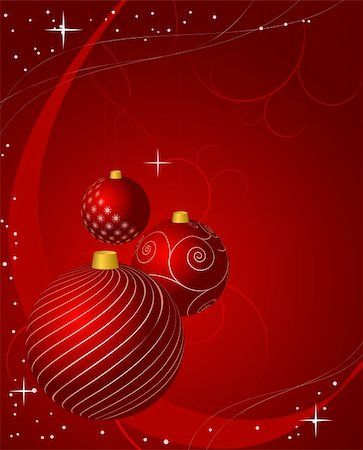 Christmas abstract background. Editable Adobe Illustrator 8 vector file. Stock Photo - Budget Royalty-Free & Subscription, Code: 400-04148084