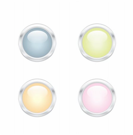 simsearch:400-04321465,k - Vector Glassy Buttons, EPS8, Layered Stock Photo - Budget Royalty-Free & Subscription, Code: 400-04148177