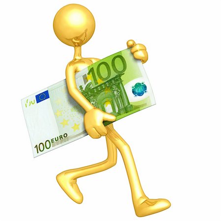 simsearch:400-05298747,k - LuMaxArt Gold Guys Money Concept And Presentation Illustration Fotografie stock - Microstock e Abbonamento, Codice: 400-04149614