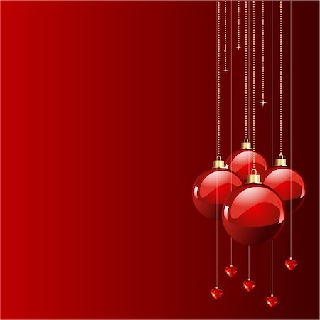 simsearch:400-05752762,k - Red colors Christmas and New year's place card Foto de stock - Super Valor sin royalties y Suscripción, Código: 400-04149623