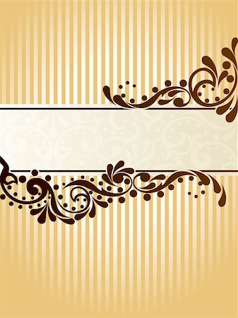 simsearch:400-04320201,k - Elegant banner design inspired by Victorian era designs. Graphics are grouped and in several layers for easy editing. The file can be scaled to any size. Stock Photo - Budget Royalty-Free & Subscription, Code: 400-04140012