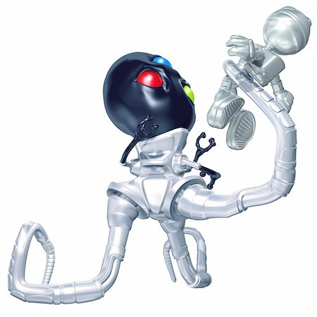 simsearch:400-04143989,k - Astronaut Concept And Presentation Figure In 3D Foto de stock - Super Valor sin royalties y Suscripción, Código: 400-04140167