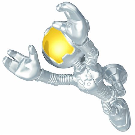 simsearch:400-04143989,k - Astronaut Concept And Presentation Figure In 3D Foto de stock - Super Valor sin royalties y Suscripción, Código: 400-04140177