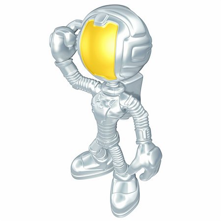 simsearch:400-04143989,k - Astronaut Concept And Presentation Figure In 3D Foto de stock - Super Valor sin royalties y Suscripción, Código: 400-04140181