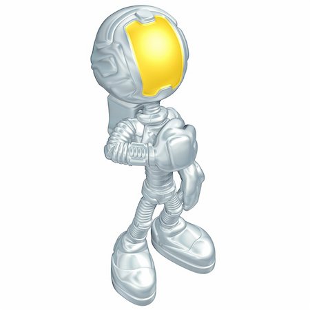simsearch:400-04143989,k - Astronaut Concept And Presentation Figure In 3D Foto de stock - Super Valor sin royalties y Suscripción, Código: 400-04140195