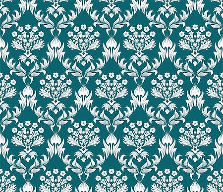 simsearch:400-04636312,k - Damask seamless vector background.  For easy making seamless pattern just drag all group into swatches bar, and use it for filling any contours. Stock Photo - Budget Royalty-Free & Subscription, Code: 400-04140861
