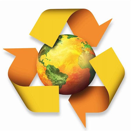 simsearch:400-04384469,k - A Global Warming Recycle Sign Stock Photo - Budget Royalty-Free & Subscription, Code: 400-04140883