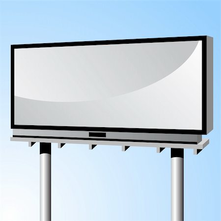 A 3D image of an advertising billboard. Stock Photo - Budget Royalty-Free & Subscription, Code: 400-04141286