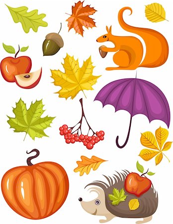 vector illustration ofa autumn Stock Photo - Budget Royalty-Free & Subscription, Code: 400-04142114