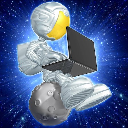 simsearch:400-04143989,k - Astronaut Concept And Presentation Figure In 3D Foto de stock - Super Valor sin royalties y Suscripción, Código: 400-04142125