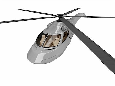 simsearch:400-04864158,k - Isolated helicopter over white background Stock Photo - Budget Royalty-Free & Subscription, Code: 400-04142328