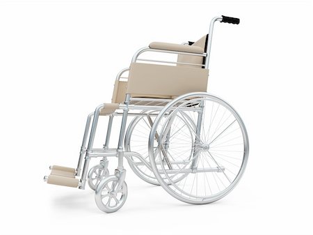 simsearch:400-04685076,k - Isolated wheelchair over white background Stock Photo - Budget Royalty-Free & Subscription, Code: 400-04142346