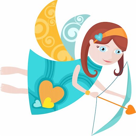 simsearch:400-05887739,k - vector illustration of a cute angel Stock Photo - Budget Royalty-Free & Subscription, Code: 400-04154447