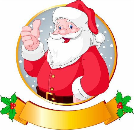 snowflakes on window - Christmas greeting card with Santa Claus Foto de stock - Super Valor sin royalties y Suscripción, Código: 400-04155113