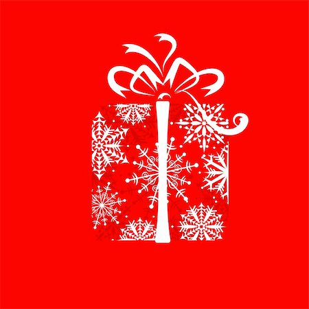 Christmas gift box Stock Photo - Budget Royalty-Free & Subscription, Code: 400-04155241