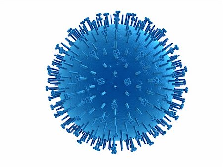 3d rendered close up of an isolated h1n1 virus Stock Photo - Budget Royalty-Free & Subscription, Code: 400-04155397