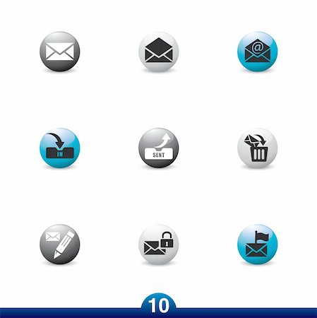 simsearch:400-04657894,k - Mail icons from a series in my portfolio. Stock Photo - Budget Royalty-Free & Subscription, Code: 400-04155672