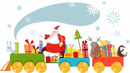 simsearch:400-04771465,k - christmas train Stock Photo - Budget Royalty-Free & Subscription, Code: 400-04155945