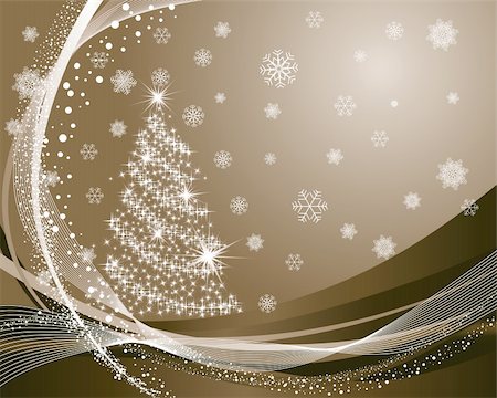 simsearch:400-04460641,k - Beautiful vector Christmas (New Year) background for design use Foto de stock - Super Valor sin royalties y Suscripción, Código: 400-04156147