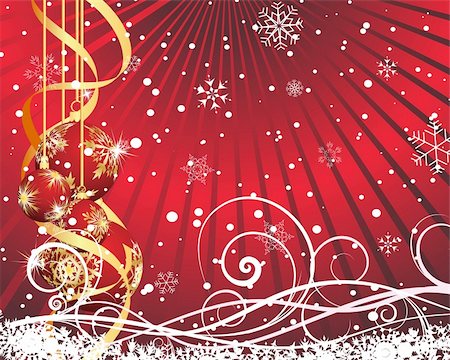 simsearch:400-04159148,k - Beautiful vector Christmas (New Year) background for design use Photographie de stock - Aubaine LD & Abonnement, Code: 400-04156157