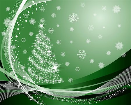 simsearch:400-04460641,k - Beautiful vector Christmas (New Year) background for design use Foto de stock - Super Valor sin royalties y Suscripción, Código: 400-04156287