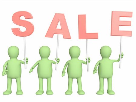 simsearch:400-04182389,k - Sale - puppets with information red letters Stockbilder - Microstock & Abonnement, Bildnummer: 400-04156949