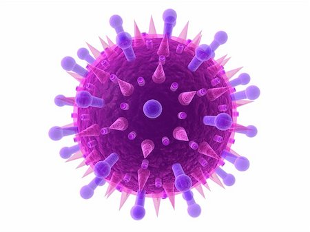 3d rendered close up of an isolated influenza virus Stock Photo - Budget Royalty-Free & Subscription, Code: 400-04157073