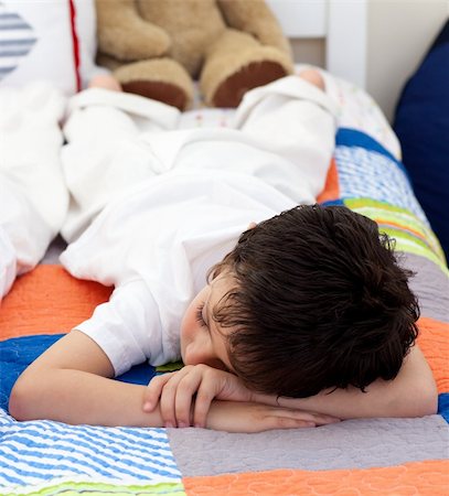 simsearch:400-04157519,k - Cute Little boy sleeping in the bedroom Stock Photo - Budget Royalty-Free & Subscription, Code: 400-04157530