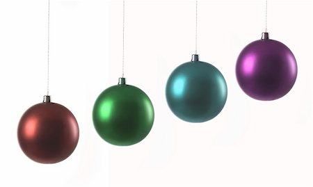 simsearch:400-04723812,k - decorative glass balls for a new year tree isolated on white background Stock Photo - Budget Royalty-Free & Subscription, Code: 400-04157929