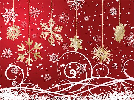 simsearch:400-04159148,k - Beautiful vector Christmas (New Year) background for design use Photographie de stock - Aubaine LD & Abonnement, Code: 400-04159144