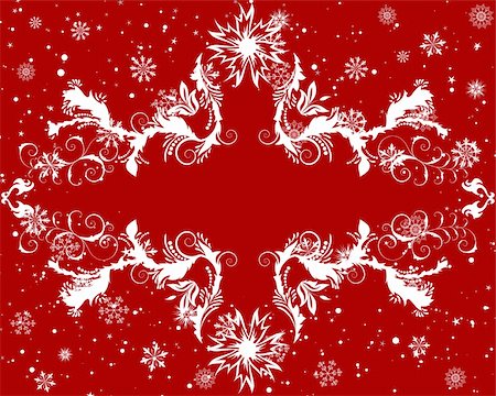 simsearch:400-04698451,k - Vector Christmas (New Year) frame for design use Photographie de stock - Aubaine LD & Abonnement, Code: 400-04159146