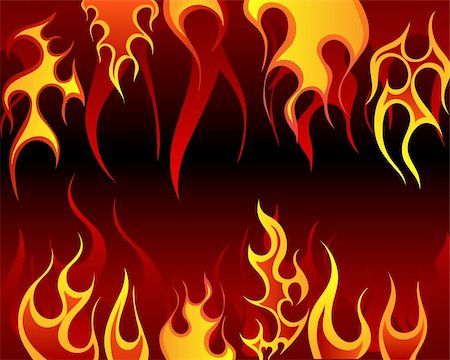 simsearch:400-04159156,k - Inferno fire vector background for design use Stock Photo - Budget Royalty-Free & Subscription, Code: 400-04159168